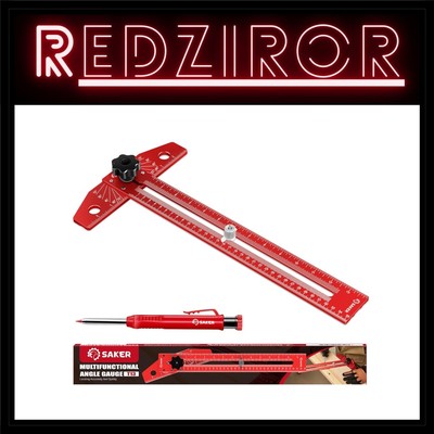 Precision Adjustable Aluminum Alloy T-Square Ruler for Woodworking Projects