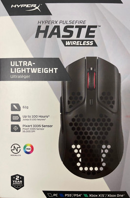 HyperX - 4P5D7AA - Pulsefire Haste Wireless Gaming Mouse - Black