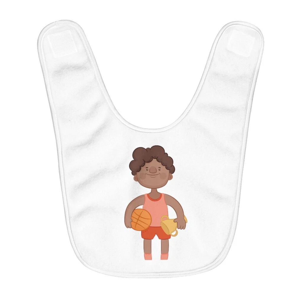 I am athlete - Fleece Baby Bib