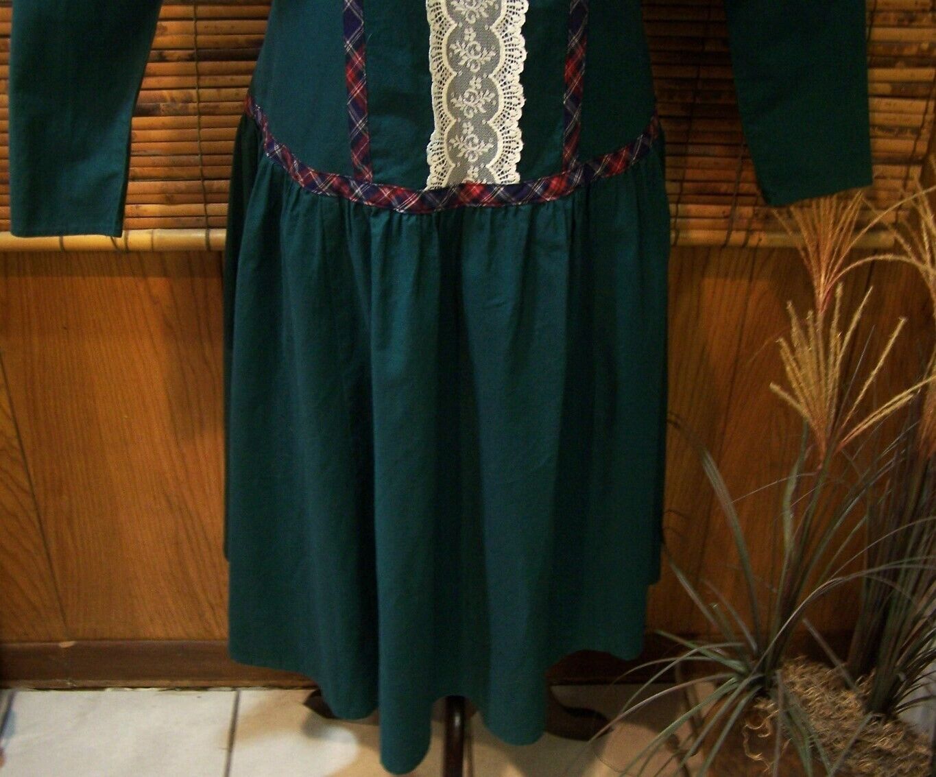 Gunne Sax Emerald Green Prairie Dress Jessica McC… - image 3