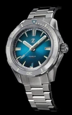 New Zelos SWORDFISH Teal SS STEEL 40mm 200M DIVER NH35 Watch - DEALER & WARRANTY