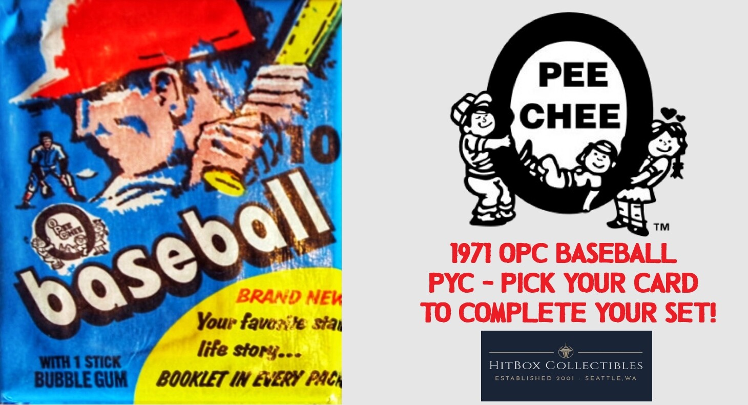 1971 OPC O-Pee-Chee - PYC Pick Complete Set World Series RC Checklist AL Leader