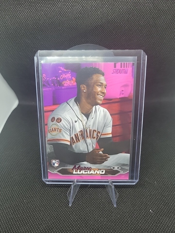 2024 Topps Stadium Club Marco Luciano #224 Pink Foil RC Giants