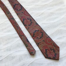 VTG Etienne Aigner Tie Paisley 100% Tricel Made in USA 56" Necktie