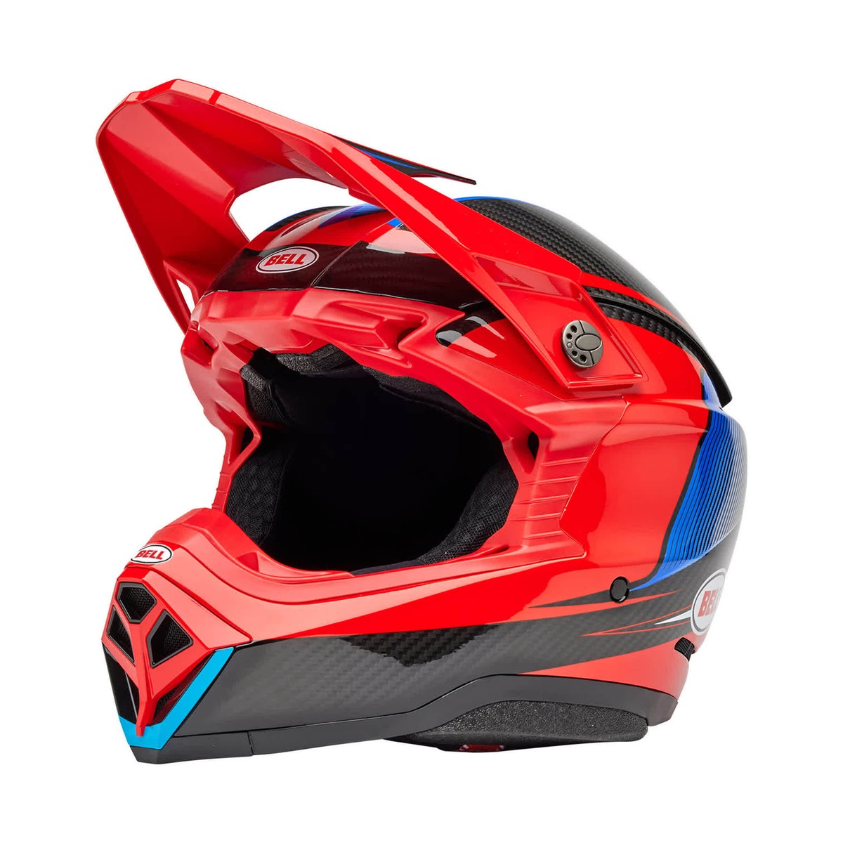 Casco Motocross BELL MOTO-10 SPHERICAL Evade Rojo Negro