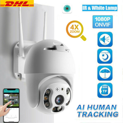 1080P HD IP NETZWERK CAMERA AUßEN ÜBERWACHUNGSKAMERA Outdoor FUNK WLAN DOME CCTV