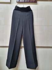 Auth PRADA Pants Trousers Black Wool 40 IT EXC