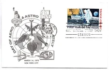 NEW YORK INTERNATIONAL STAMP SHOW 3/14/70 DAY OF AERO & ASTRO PHILATELY, APOLLO