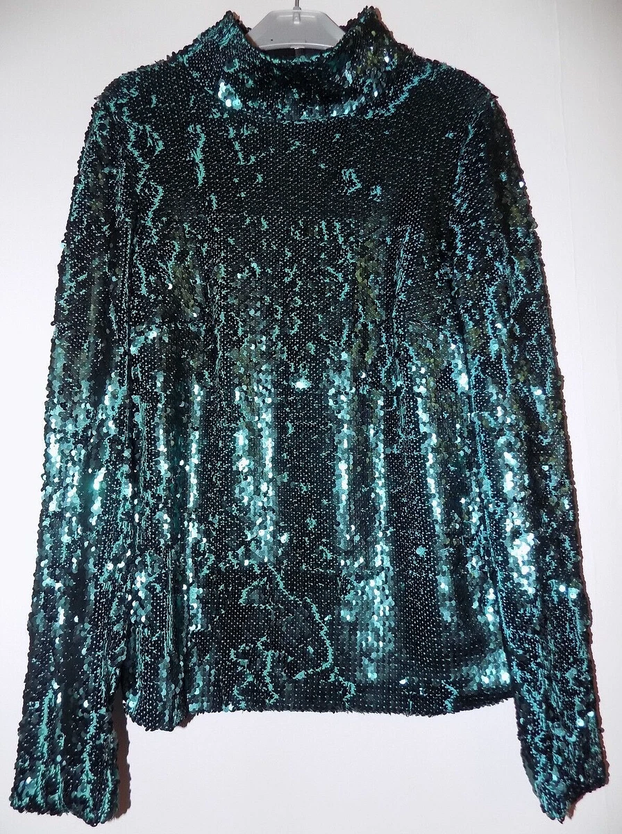 Wallis green 2024 sequin top