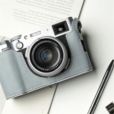 Half Case For Fujifilm X100VI Camera Retro Cover Genuine Leather Handmade Case