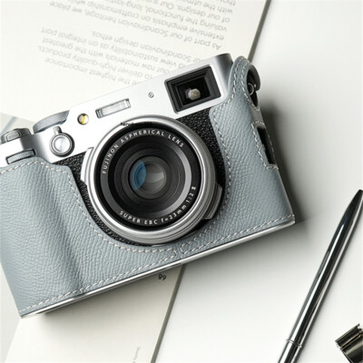 Half Case For Fujifilm X100VI Camera Retro Cover Genuine Leather Handmade Case