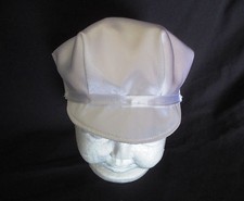 Baby Boy White Satin Christening/Baptism /Wedding Cap Hat Size 0-18 M