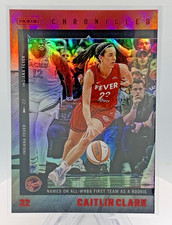2025 Panini Caitlyn Clark Chronicled Red Holo  #17