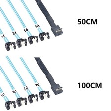 90Degree Angled PCIe OCuLink SFF 8611 4i to 4X 7P Cable for eGPU Solid Disk