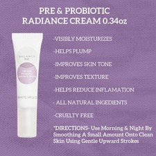 BALANCE ME Prebiotic and Probiotic Radiance Cream 0.34oz 10ml