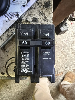 #ad Eaton BRH260 Circuit Breaker Black $39.99