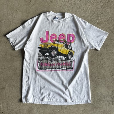 Vintage 90s Jeep Wrangler Mopar Performance King of the Hill T Shirt Size XL