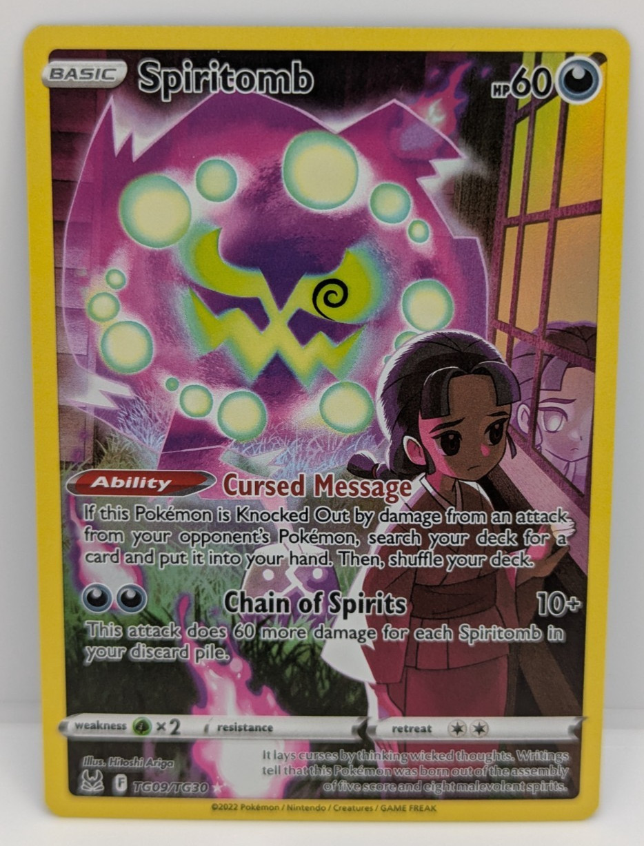 Spiritomb TG09/TG30 Swsh11: Lost Origin Trainer Gallery Holo NM Pokemon