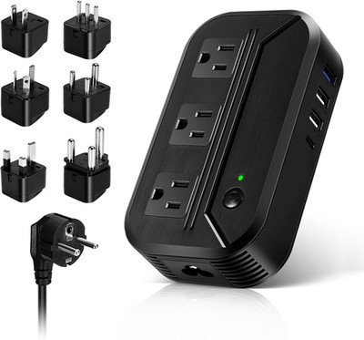 Voltage Converter 2300W Power Step down 220V to 110V Universal Travel Adapter Po