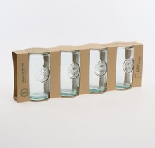 VIDRIOS SAN MIGUEL Confezione da quattro bicchieri in vetro trasparente 450 ml nuovi