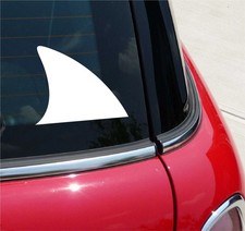 SHARK FIN SHARKS GRAPHIC DECAL STICKER ART CAR WALL DECOR