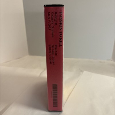 Movie Gallery Clamshell Rental Passion To Kill VHS 