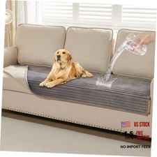 Waterproof Couch Cover for Dogs Washable,Faux Fur Pet Couch 35" X 62" Grey