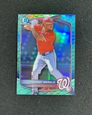 2025 Topps Bowman Draft Chrome Aqua Reptilian Yohandy Morales 54/125 QI95