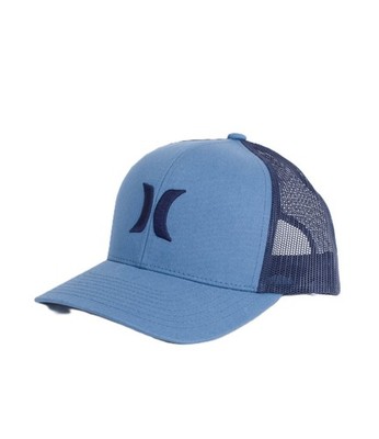 HURLEY MESH TRUCKER CAP. NEU DEL MAR BLAU VOID LOGO DRUCKKNOPFLASCHE BASEBALLMÜTZE S26