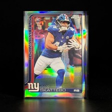 2025 Topps Chrome Cam Skattebo RC Refractor Giants RB Rookie NY