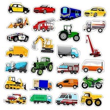 500 Pcs Truck Cartransportation Stickers for Kids Boys Construction Vehicle