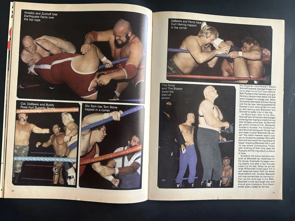 1987 Wrestling Insider RICKY The STEAMBOAT Randy Macho Man SAVAGE Elizabeth  - Image 3 of 4