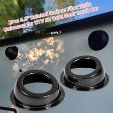 6.5" Carbon Fiber Style Angled Speaker Enclosures Pods for House Boat Car UTV RV