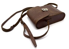 Estuche plegable de cuero قديم للمقتنيات لـ كاميرا