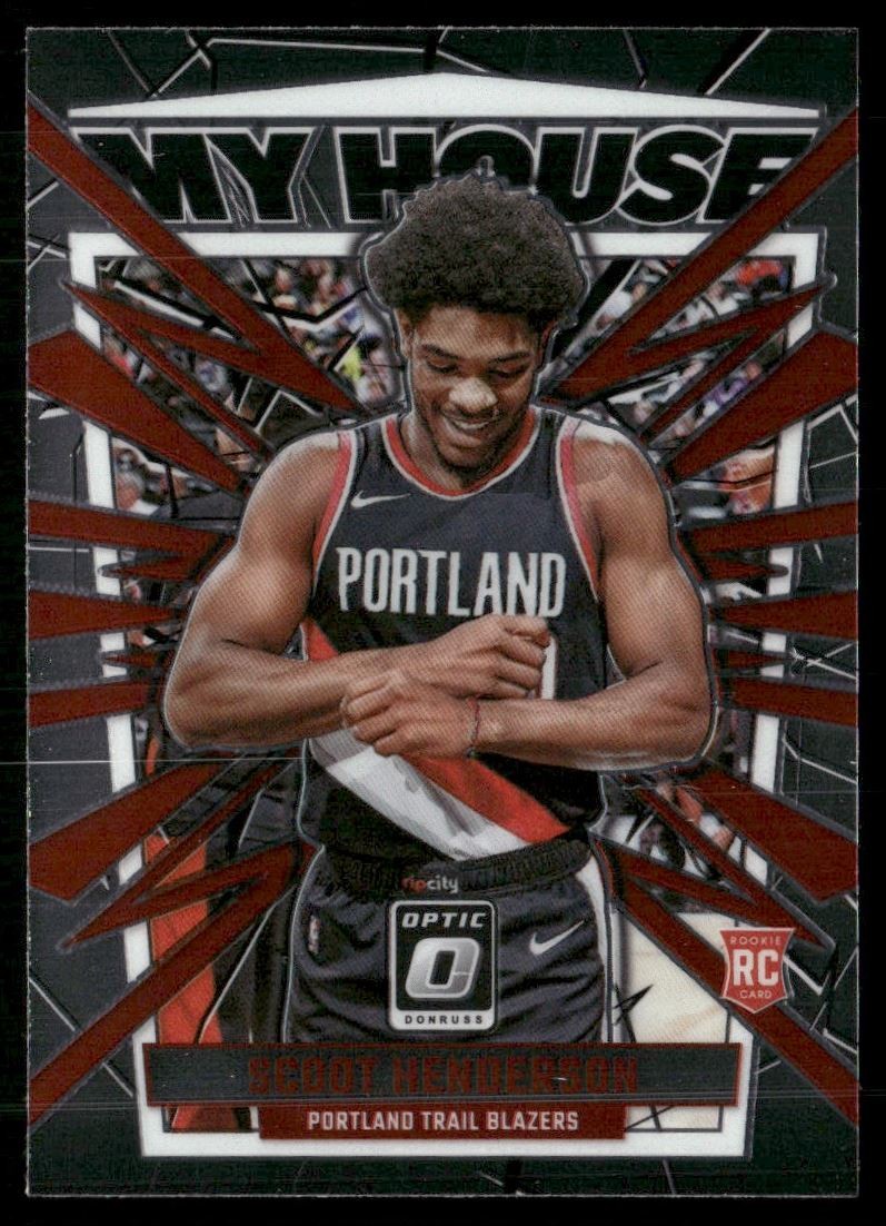 Scoot Henderson 2023-24 Donruss Optic My House Portland Trail Blazers #20