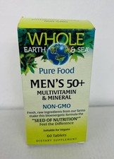 Whole Earth  Sea Men's 50 Multivitamin  Mineral 60 tabs EXP 10/27 U3 Best