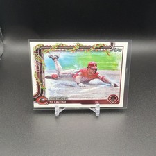 2025 Topps Holiday Baseball #H192 Spencer Steer Cincinnati Reds