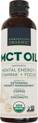 Organic MCT Oil, 16 Fl Oz   MCT Oil for Coffee, USDA Organic, Non-Gmo, Paleo Cer