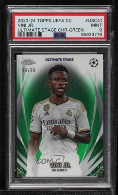 2023-24 UEFA Club Competitions Green Refractor 80/99 Vinicius Junior Vini Jr g6p