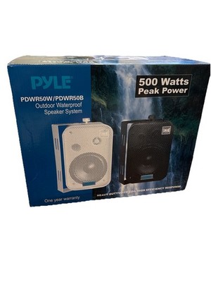 PyleHome PDWR50B 6.5'' Indoor/Outdoor Waterproof Speakers (Black)