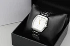 Vtg 1998 *N MINT* SEIKO Dolce 8J41-0AH0 Tank White Dial 35mm Quartz Men's Watch