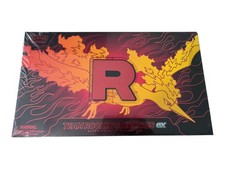 Pokemon TCG Moltres Team Rocket Premium Collection Partial Seal Tear