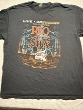 STYX REO Speedwagon Loverboy Tour 2022 T-Shirt Live & Unzoomed Rock Tee XL
