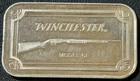 Vintage 1 Oz .999 Fine Silver Winchester Rifle Model 61 .22 Rimfire Gun Art Bar!