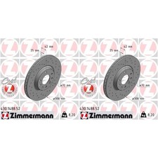 2x ZIMMERMANN SPORT BREMSSCHEIBEN 308mm GELOCHT VORNE passend für OPEL ADAM ASTR
