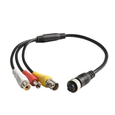CCTV 4 Pin Air auf BNC Kabel mit Video, Audio und DC Power Kamera Kabel Neu