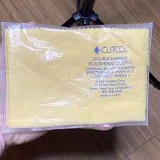 14 X 15 Cutco Cutlery Knives Double Surface Polishing Cloth Yellow Usa Vtg Ec 14 X 15 Cutco Cutlery Knives Double Surface Polishing Cloth Yellow Usa Vtg Ec