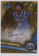 2023 Bowman U Chrome Prospect Gold Lava Refractor 37/50 Devin Williams Auto zj3