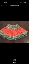Matilda Jane Twirling Tulle Skirt Girls Secret Fields Tiered Ruffles Size 8 EUC