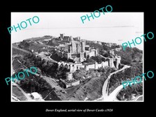 OLD 6 X 4 HISTORIC PHOTO OF DOVER ENGLAND AERIAL VIEW OF DOVER CASTLE c1920 2